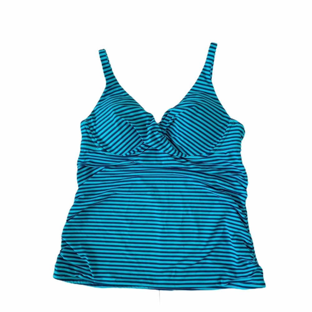 APT 9 TANKINI SWIM TOP WITH ADJUSTABLE STRAPS M